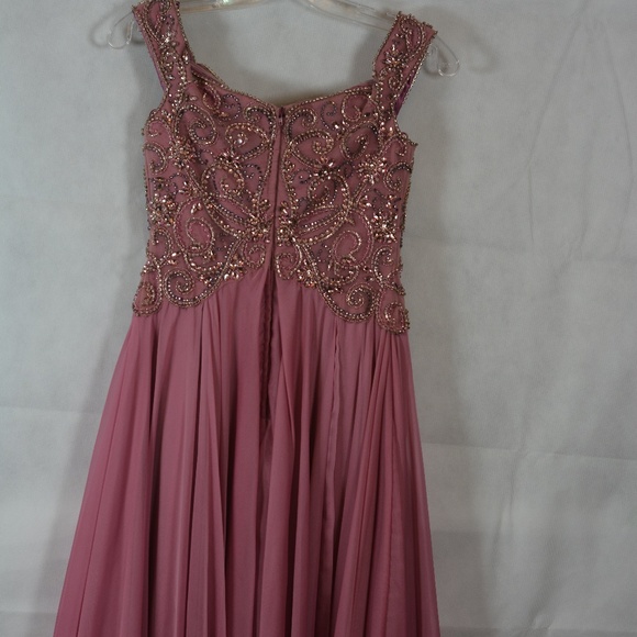 Beaded/Sequined/Rhinestone Gown SZ 2 by Colette Mon Cheri - Picture 10 of 12